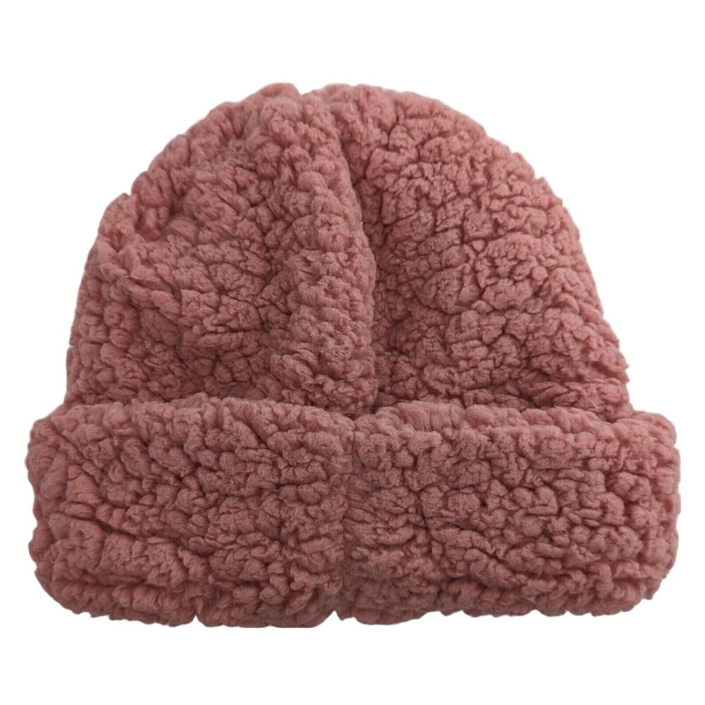 Tucker + Tate Girls Pink Sherpa Beanie Hat
